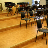 Omnisports Active+ synthetic flooring for music room