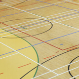 Omnisports PurePlay sports flooring in a gymnasium