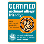 Logo démontrant que Omnisports 8.3 est certifié contre l'asthme et les allergies