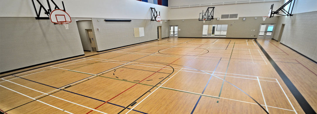 Gymnasium flooring in Saskatchewan