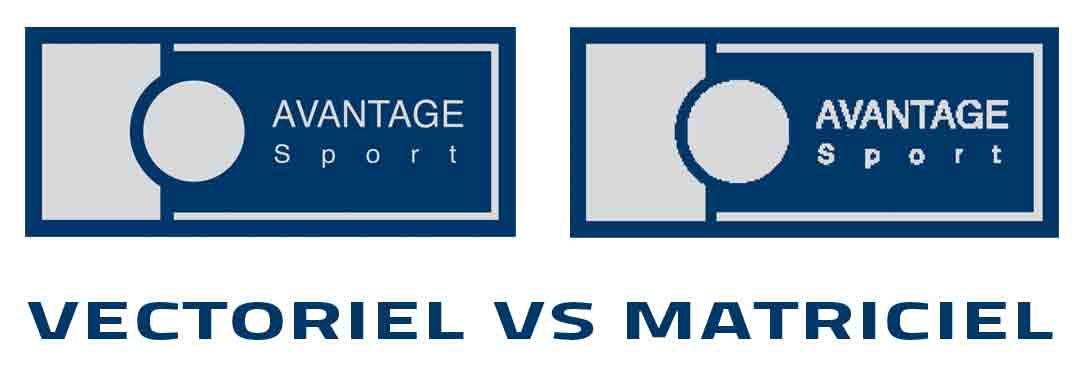 Logo Avantage Sport vectoriel vs matriciel