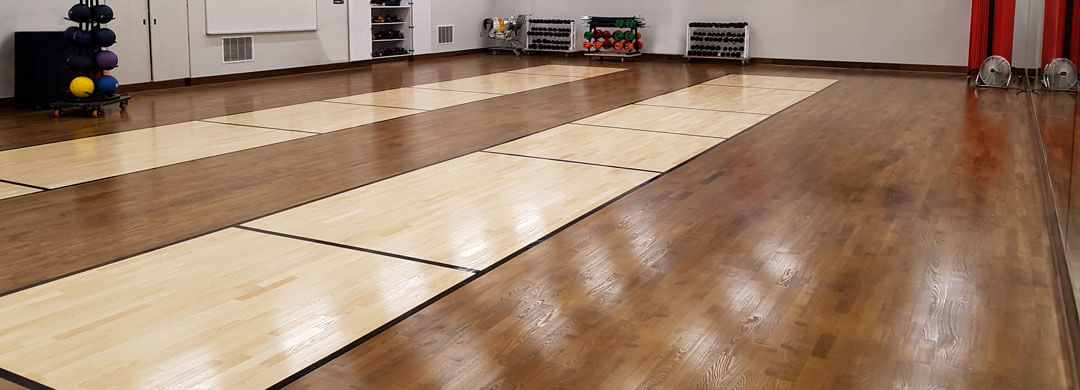 Fencing sports flooring made of wood