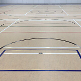 Gymnasium with LinoSport-EcoPure sports flooring