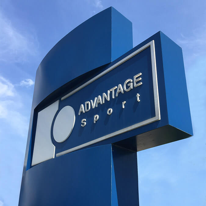 Outdoor Advantage Sport sign at head office