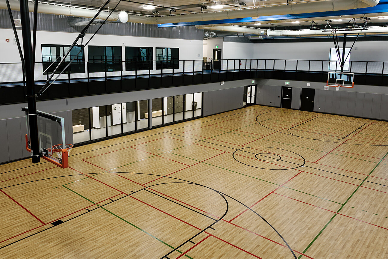 Omnisports MultiFlex gymnasium at the Minden Community Centre (Minden, Ontario)