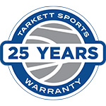 Logo of the 25 year warranty on Omnisports sports flooring