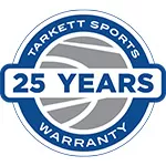 Logo that shows that Omnisports 3.5 uses a phthalate-free technology Logo of the 25 year warranty on Omnisports sports flooring