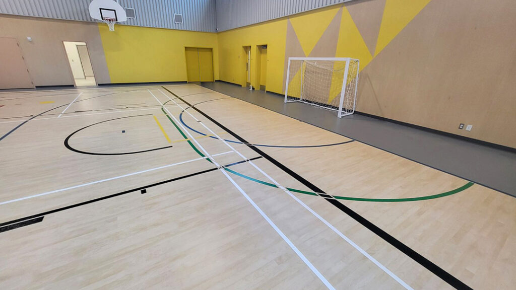 School in Manawan with Omnisports sports flooring